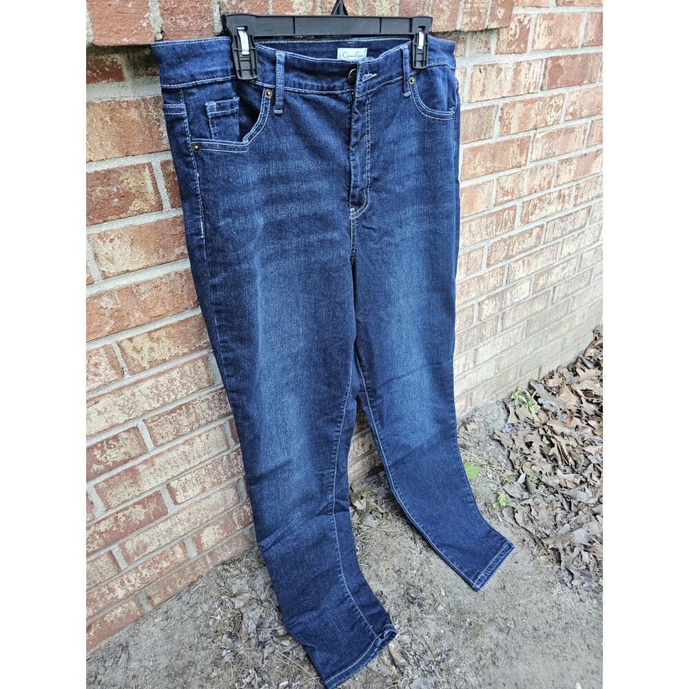 NWT Jessica Simpson High Rise Skinny Jeans Womens Size 20 Dark Acid Wash Denim